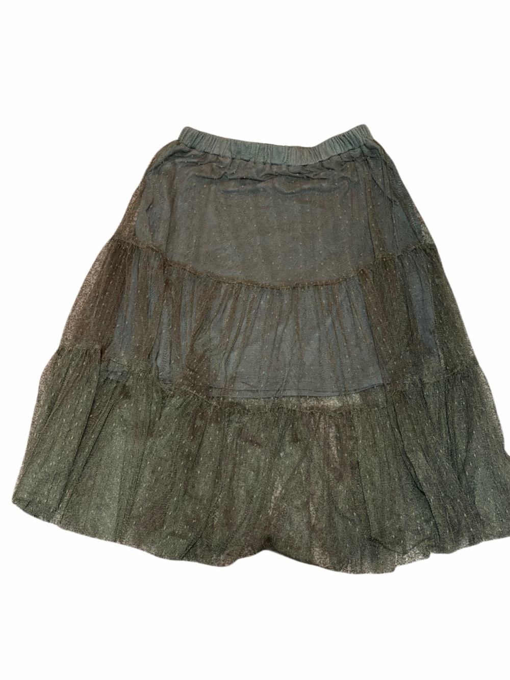Mia Joy Joyfolie Ada Tulle Maxi Skirt Forest Green